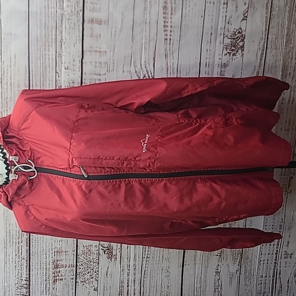 Eddie Bauer hooded windbreaker - Picture 2 of 12